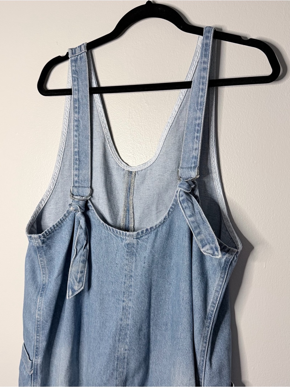 We the Free Light Blue high roller Denim Overalls - Picture 4 of 6